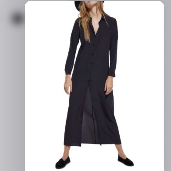 The kooples silk maxi shirt dress - Picture 8 of 9